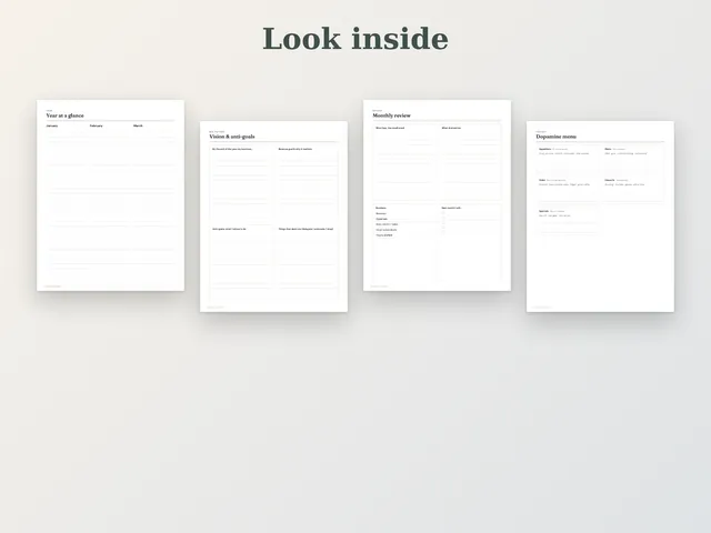 ADHD Solo Business Planner (Printable, Undated) preview