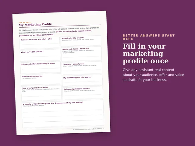 AI Prompt Playbook: Marketing & Content Edition preview