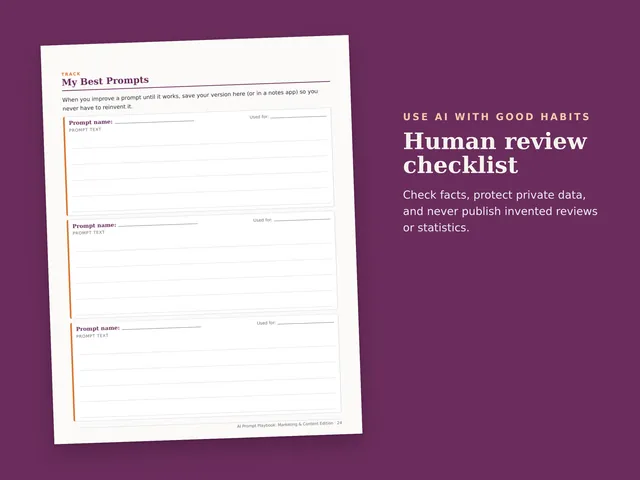 AI Prompt Playbook: Marketing & Content Edition preview