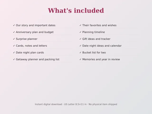 Anniversary & Date Night Planner preview