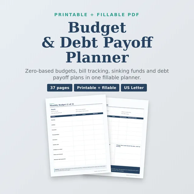 Budget & Debt Payoff Planner