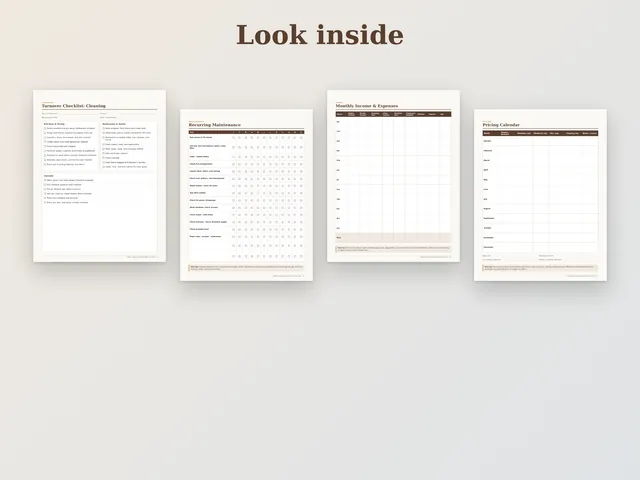 Cabin & Vacation Rental Owner Planner preview