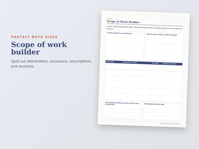 Client Onboarding & Project Kit preview