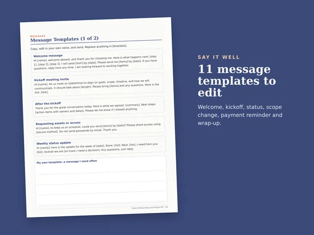 Client Onboarding & Project Kit preview