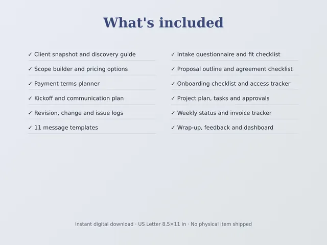 Client Onboarding & Project Kit preview