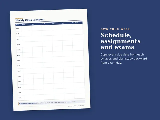 College & School Year Planner preview