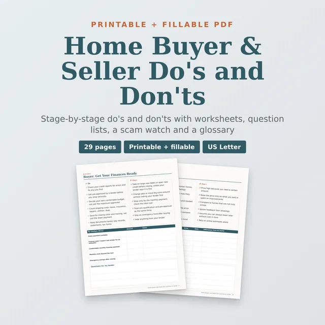 Home Buyer & Seller Do's and Don'ts Guide