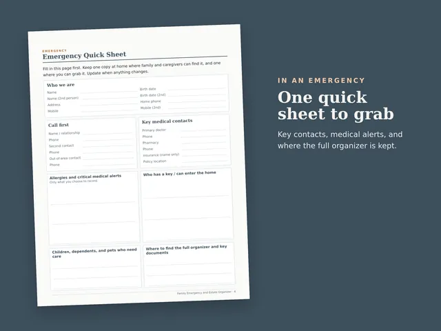 Family Emergency & Estate Organizer preview