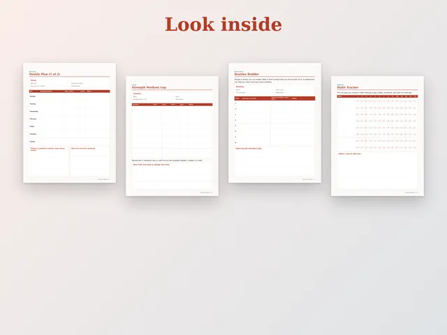 Exercise Planner preview