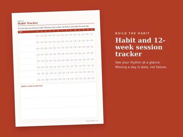 Exercise Planner preview