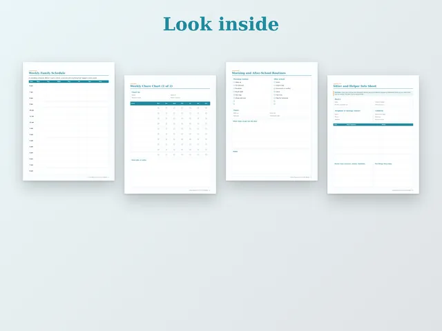Family Planner & Chore Chart Binder preview