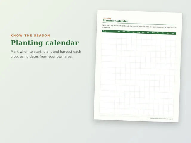 Garden Season Planner & Harvest Log preview