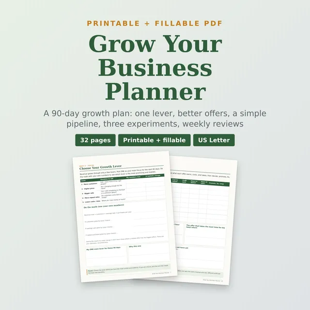 Grow Your Business Planner