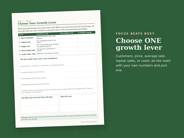 Grow Your Business Planner preview