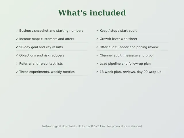 Grow Your Business Planner preview