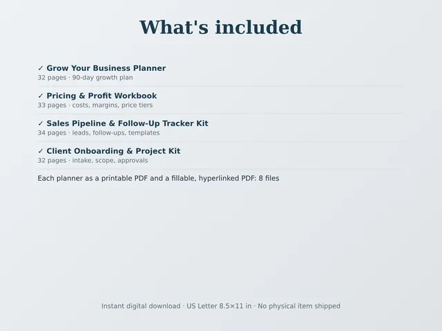 Business Growth Toolkit Bundle preview