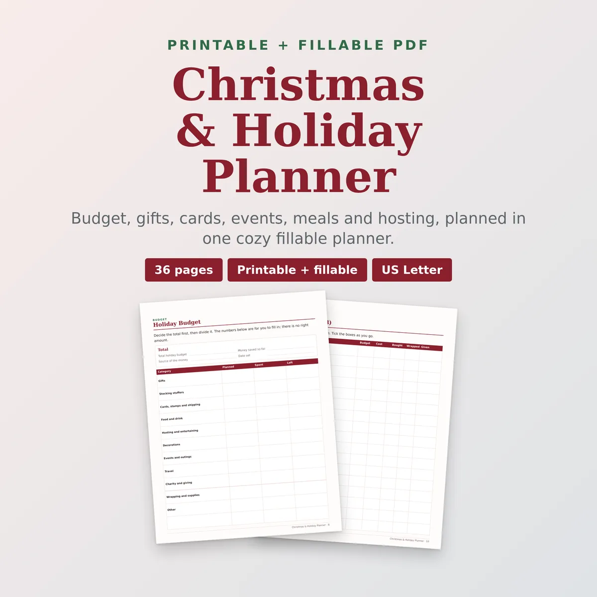 Christmas & Holiday Planner