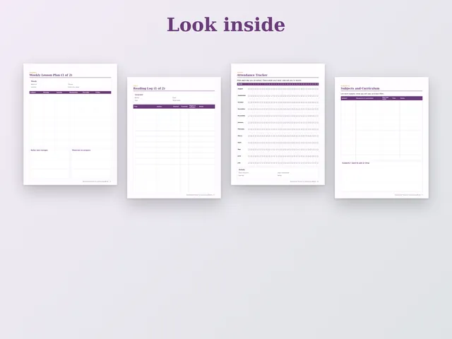 Homeschool Planner & Learning Log Binder preview