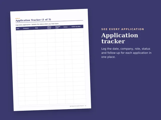 Job Search & Career Planner preview