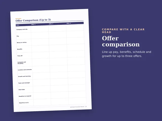 Job Search & Career Planner preview