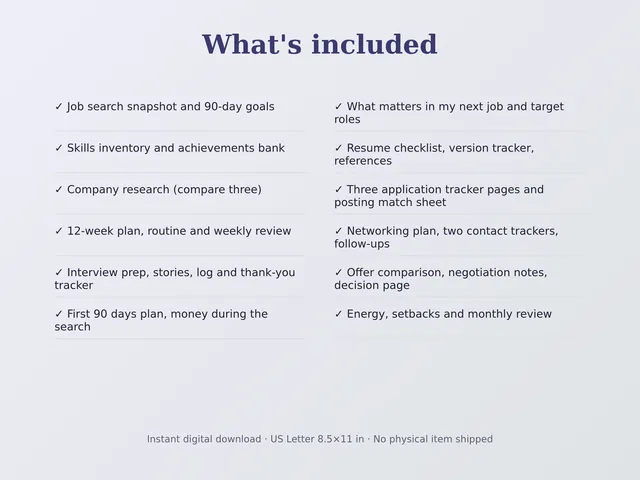 Job Search & Career Planner preview