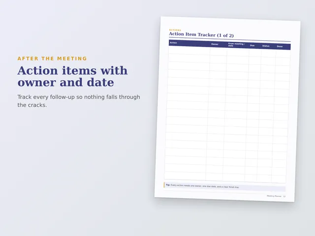 Meeting Planner preview