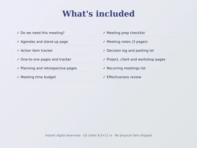 Meeting Planner preview