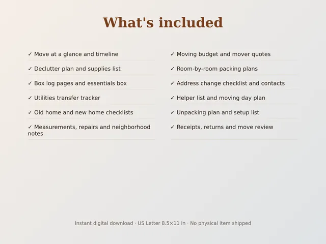 Moving Planner & New Home Binder preview