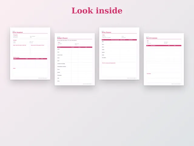 Birthday & Party Planning Binder preview