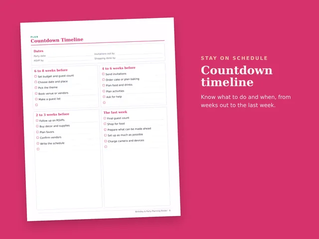 Birthday & Party Planning Binder preview