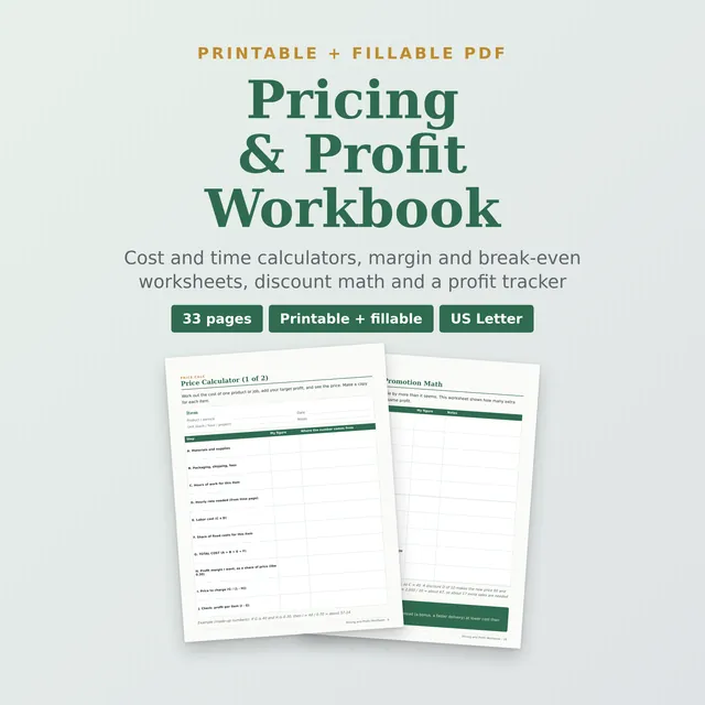 Pricing & Profit Workbook