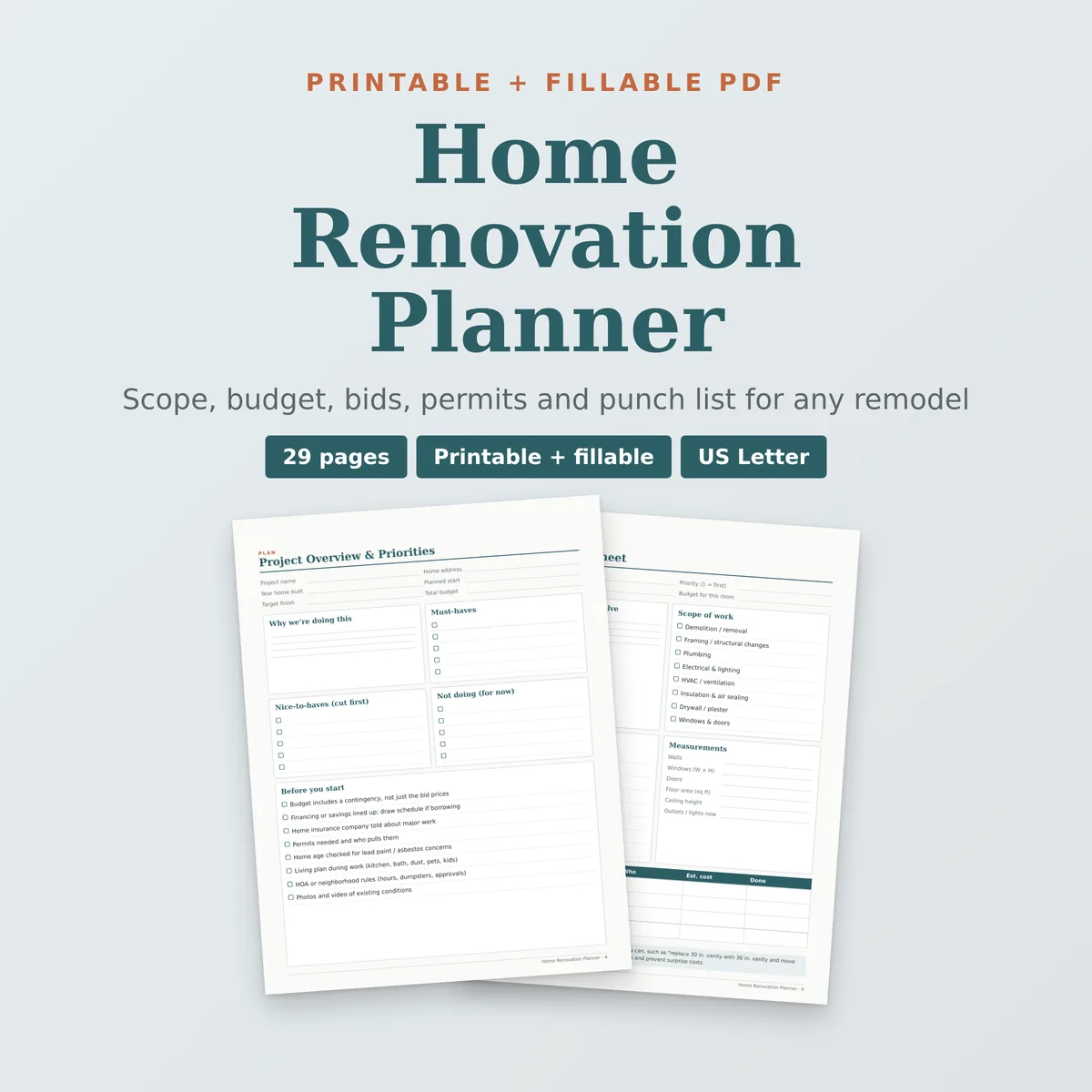 Home Renovation Planner