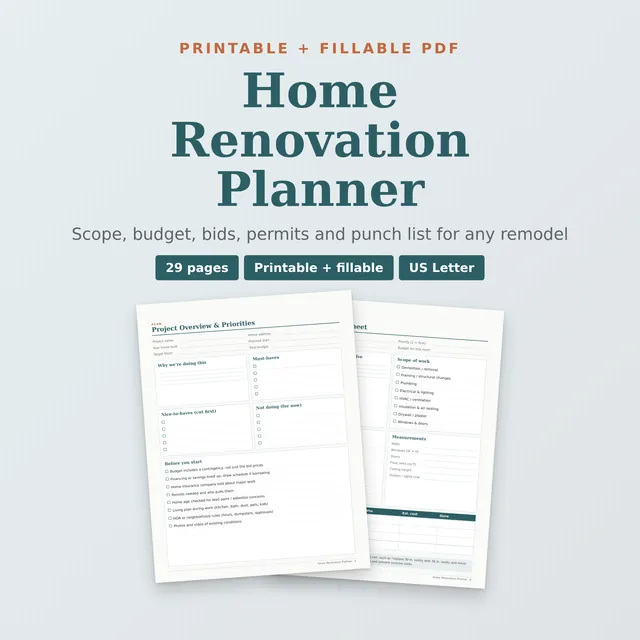 Home Renovation Planner