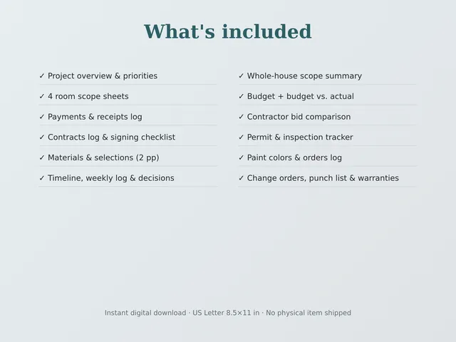 Home Renovation Planner preview