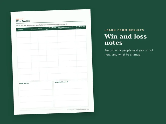 Sales Pipeline & Follow-Up Tracker Kit preview