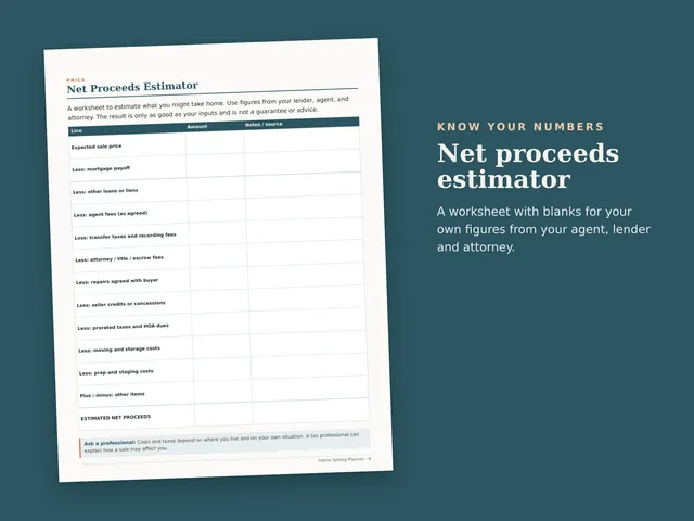Home Selling Planner preview