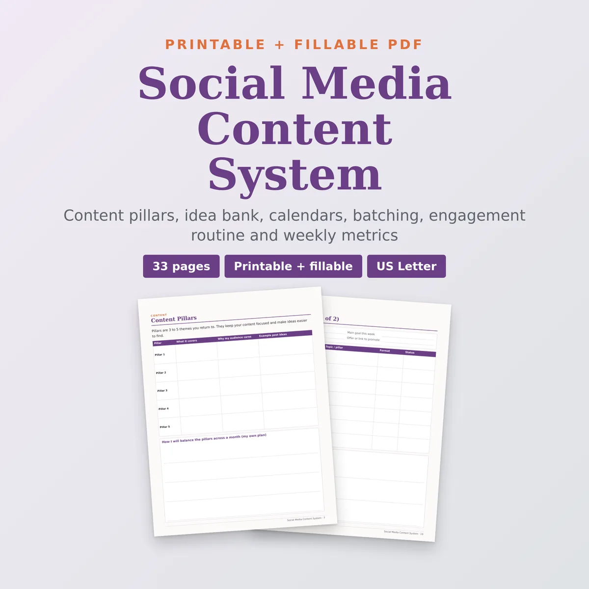 Social Media Content System
