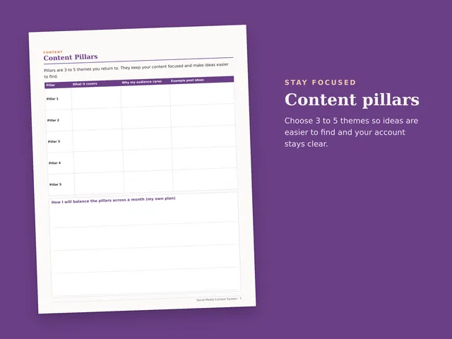 Social Media Content System preview