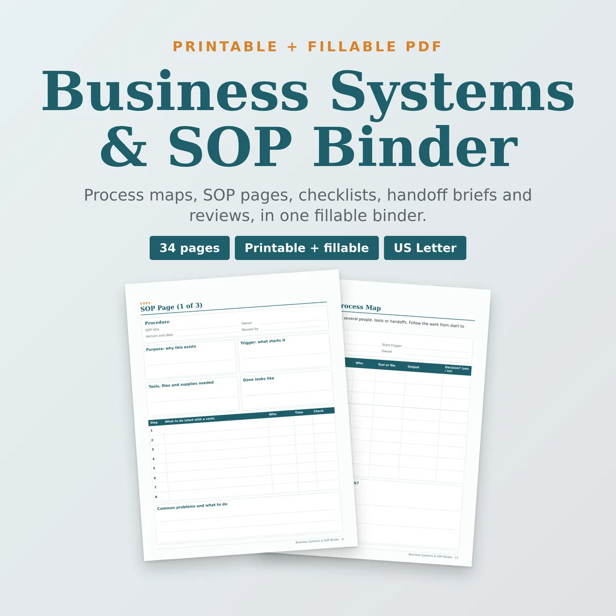 Business Systems & SOP Binder