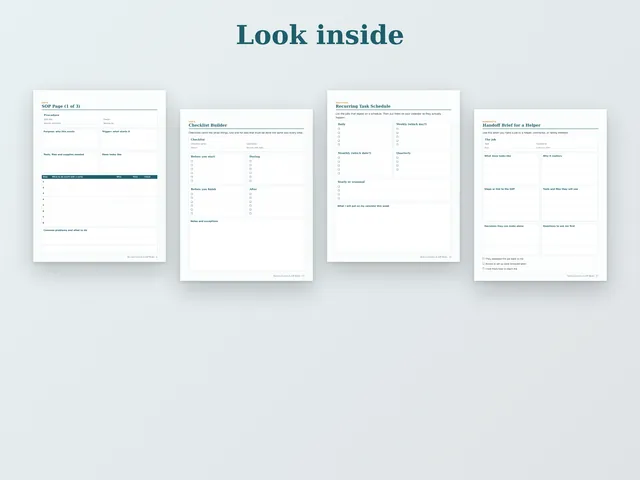 Business Systems & SOP Binder preview