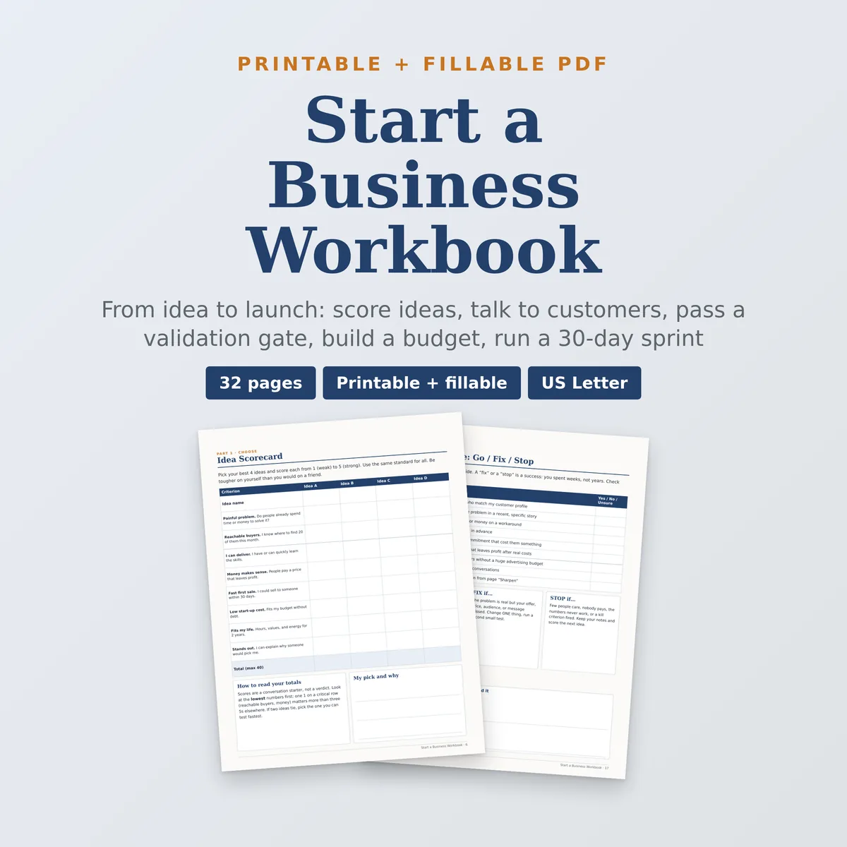 Start a Business Workbook