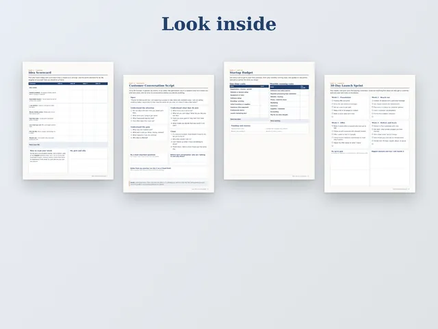 Start a Business Workbook preview