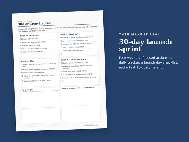 Start a Business Workbook preview