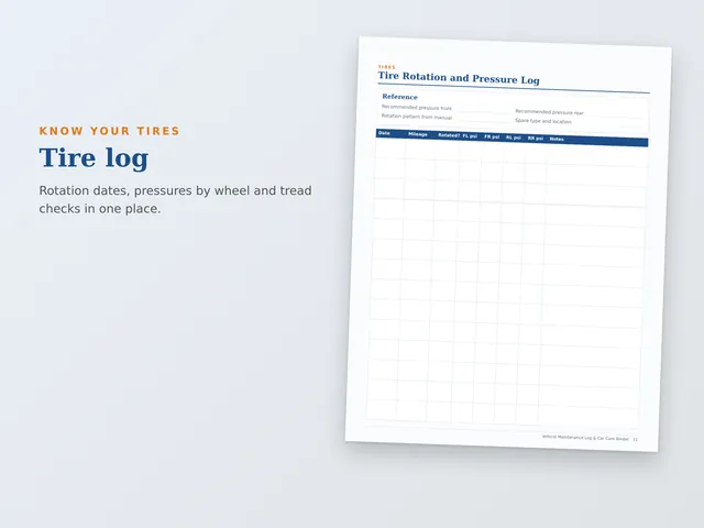 Vehicle Maintenance Log & Car Care Binder preview
