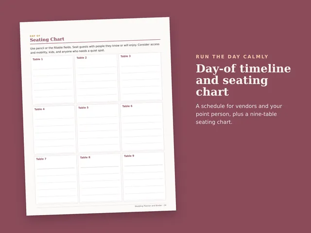 Wedding Planner & Binder preview