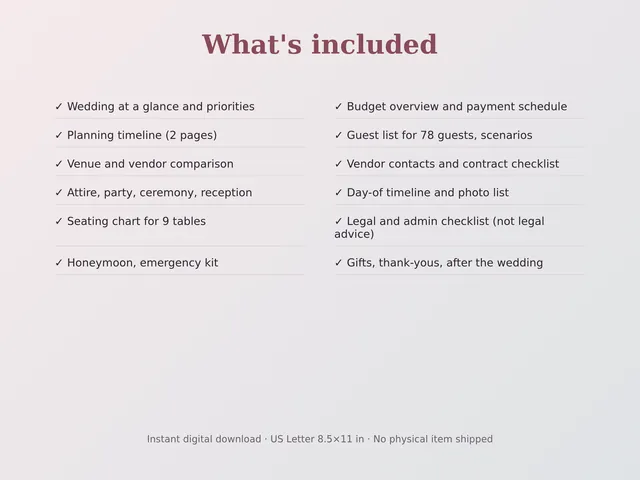 Wedding Planner & Binder preview